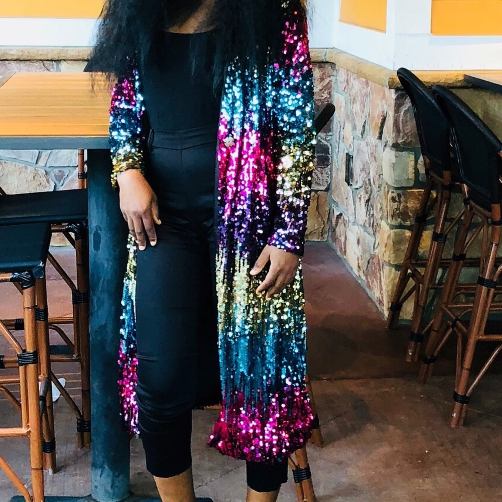 Casual sequins women jacket